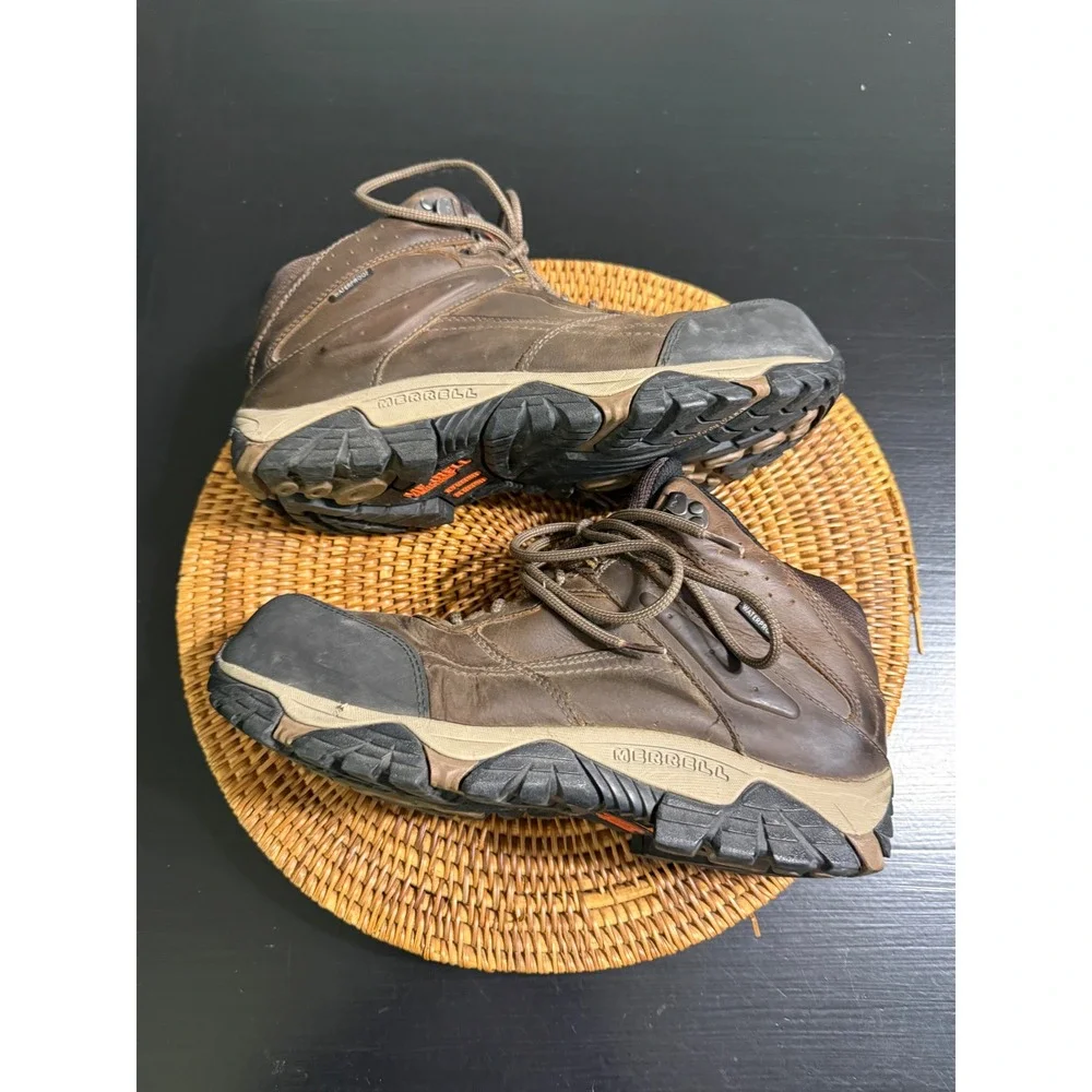 Merrell Moab Vertex Mid Waterproof Comp Toe Work Boots Brown Mens 9.5 W J004631W
